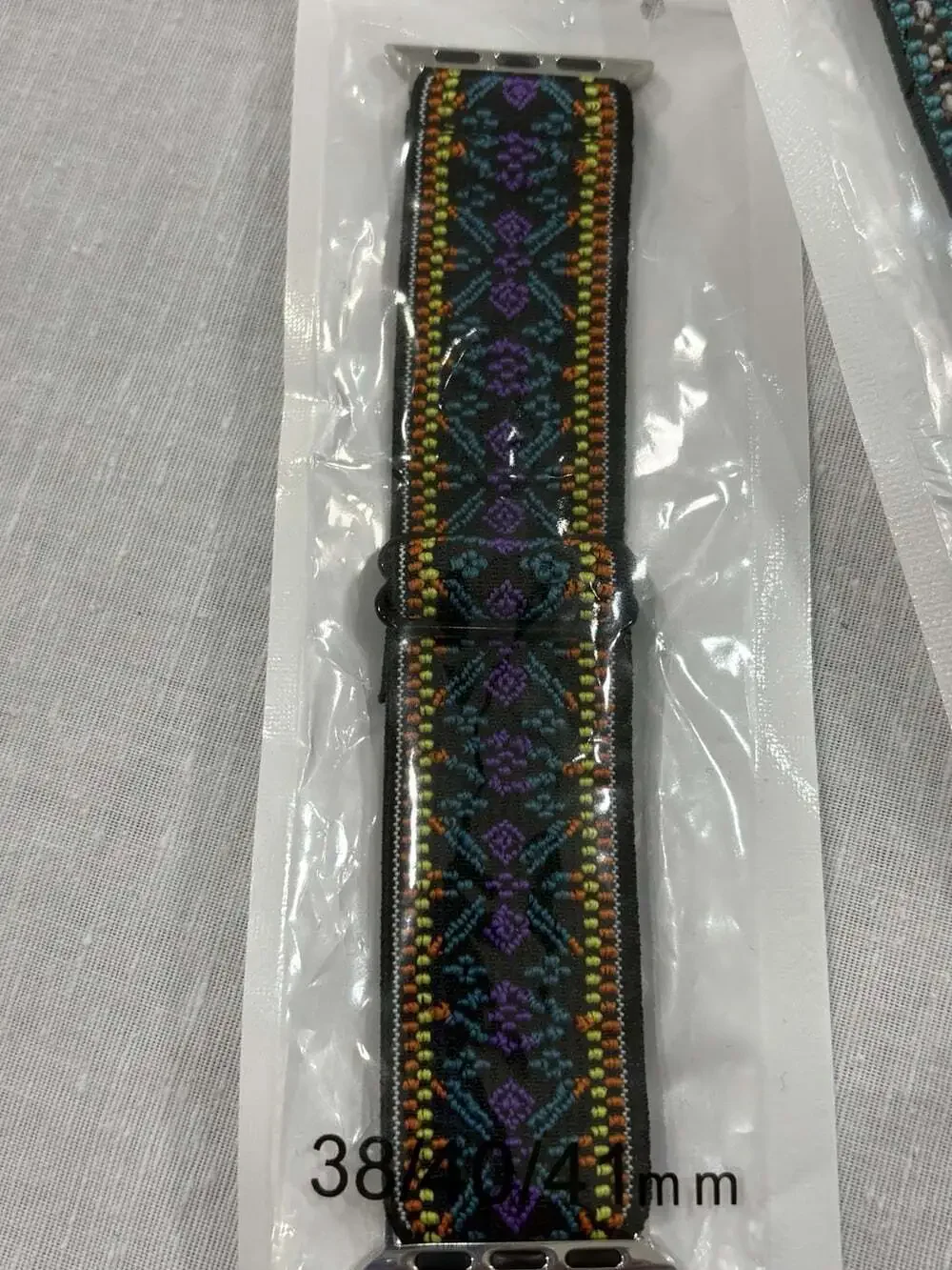 Watch Bands For Apple Watch Elastic Adjustable Blue Black Multicolored 38-40MM